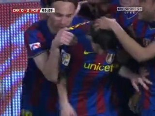 MESSI 0-2 REAL SARAGOSSE FC BARCELONE