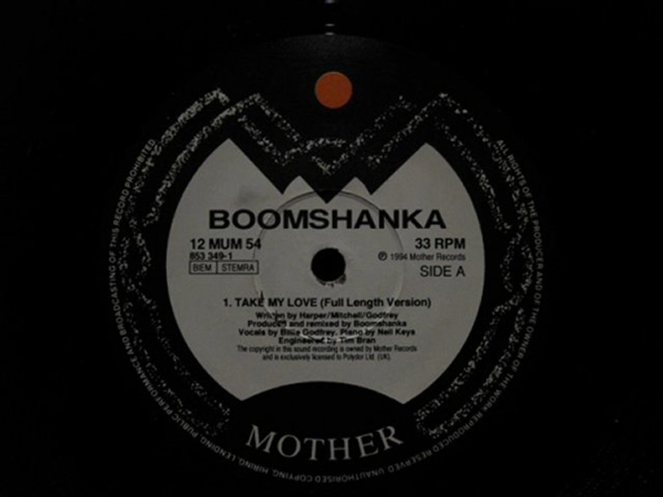 Boomshanka.Take My Love.(Full Length Version.)
