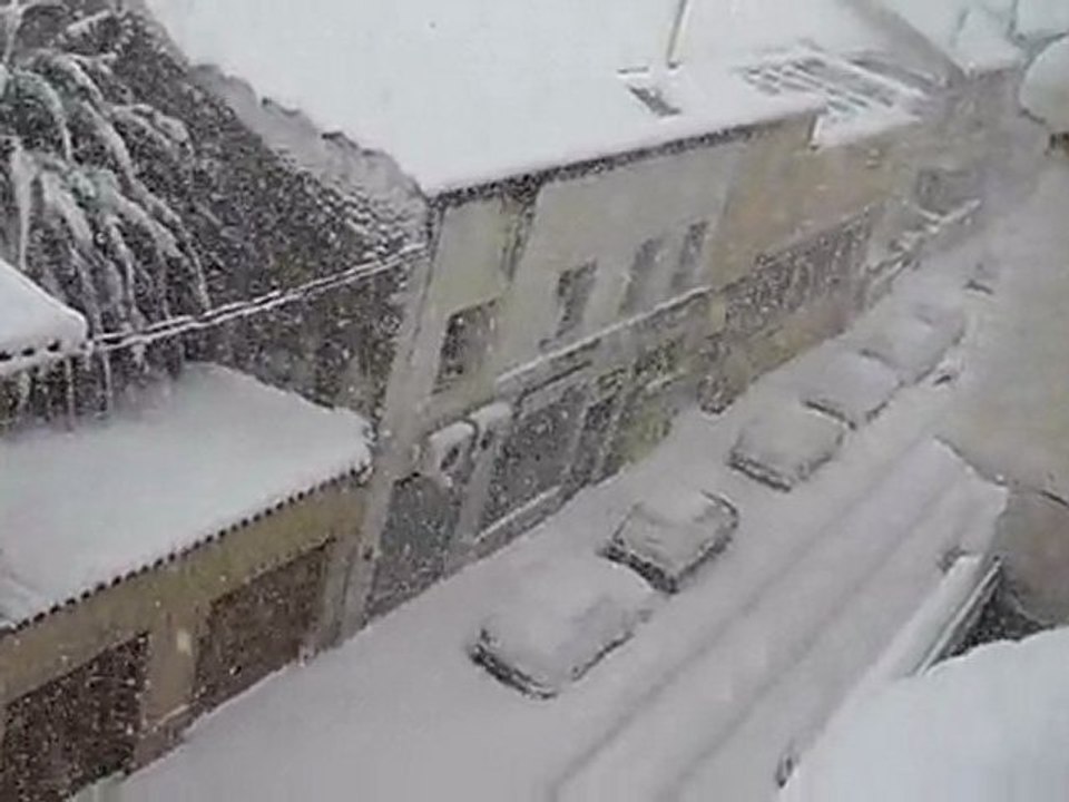 Perpignan (66) France _ neige sur la ville 8 mars 2010