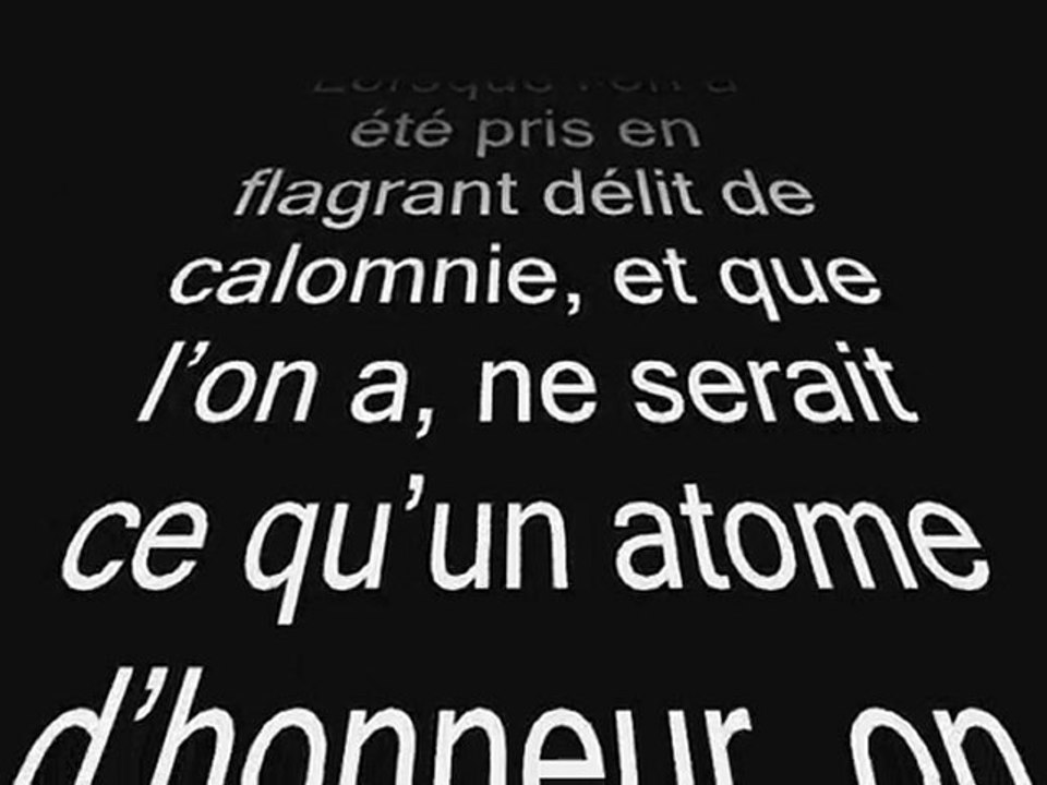 لا يمكن للمسلمين أن ينصتوا للمفتري antimalthus : la calomnie