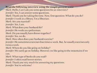 Simple Present Tense