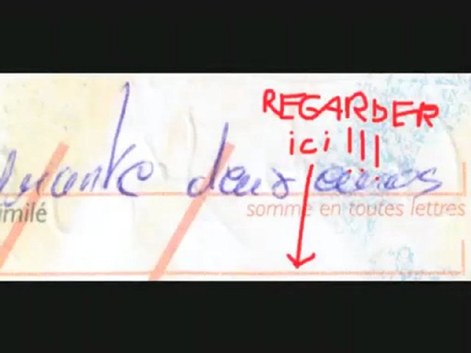 messages sur nos chequier...
