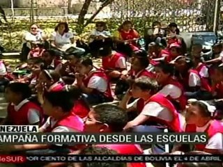 Con actividades recreativas, Venezuela promueve ahorro de ag