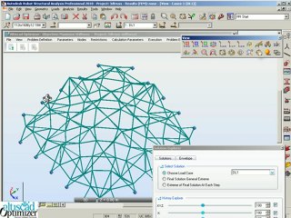 3d truss roof stiffness optimization