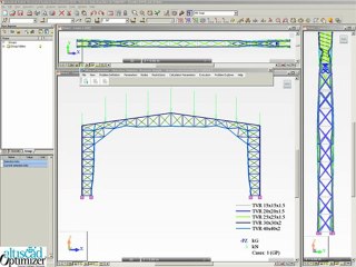3D truss Frame optimization