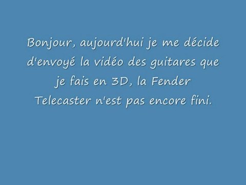 Une Gibson Les pauls et une Fender Telecaster en 3D