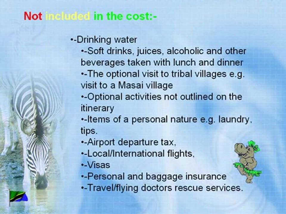 TANZANIA BUDGET CAMPING SAFARI JOINING OTHERS 5a DAY ...