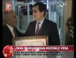 aliağa liman başkanı ahmet turgay okur veda