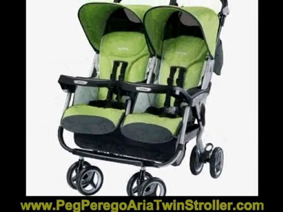 Peg Perego Aria Twin Stroller Kiwi Product Video