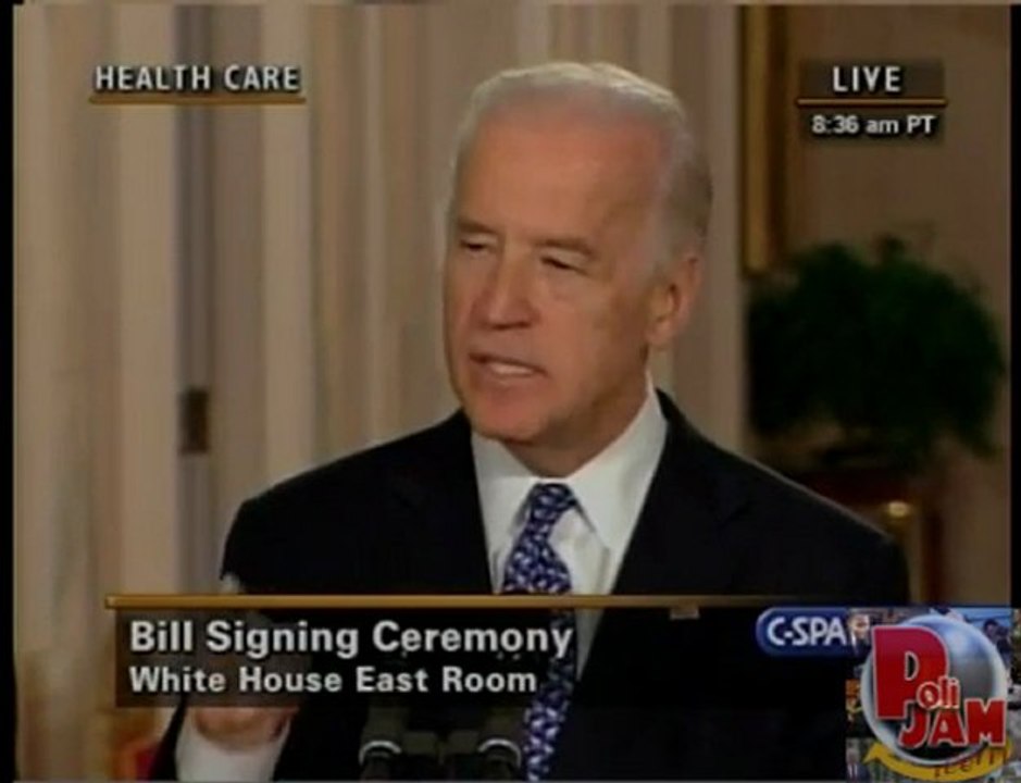 Biden at HCR Signing: "This Is A Big F***ing Deal"