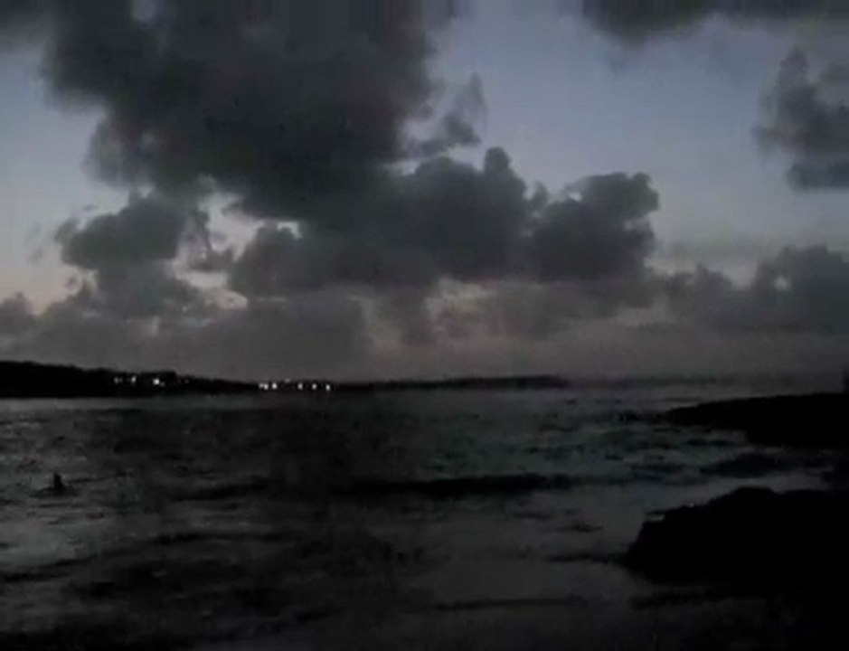 Coucher de soleil plage de Tarare le 18/03/2010