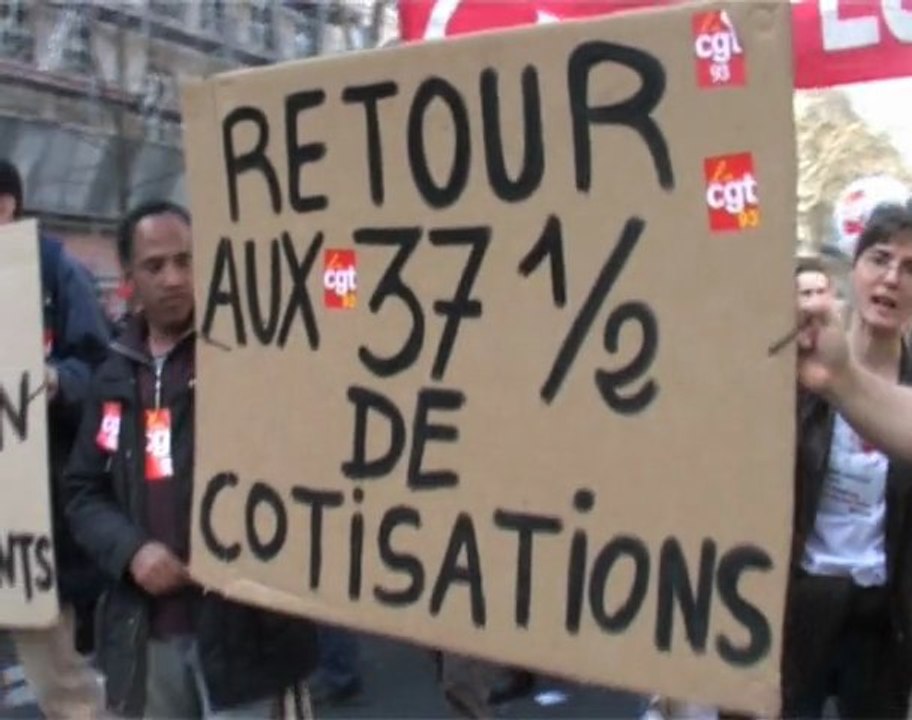 NPA Manifestation pour la défense des retraites  23/03/2010