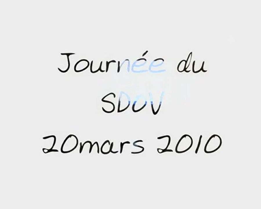 Journée du SDOV 20 mars 2010