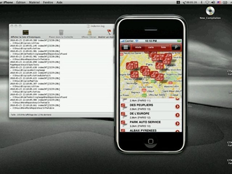 tests d'interface sur iPhone !