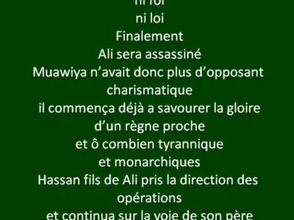 Mourawiya premier "parrain" des arabes ?