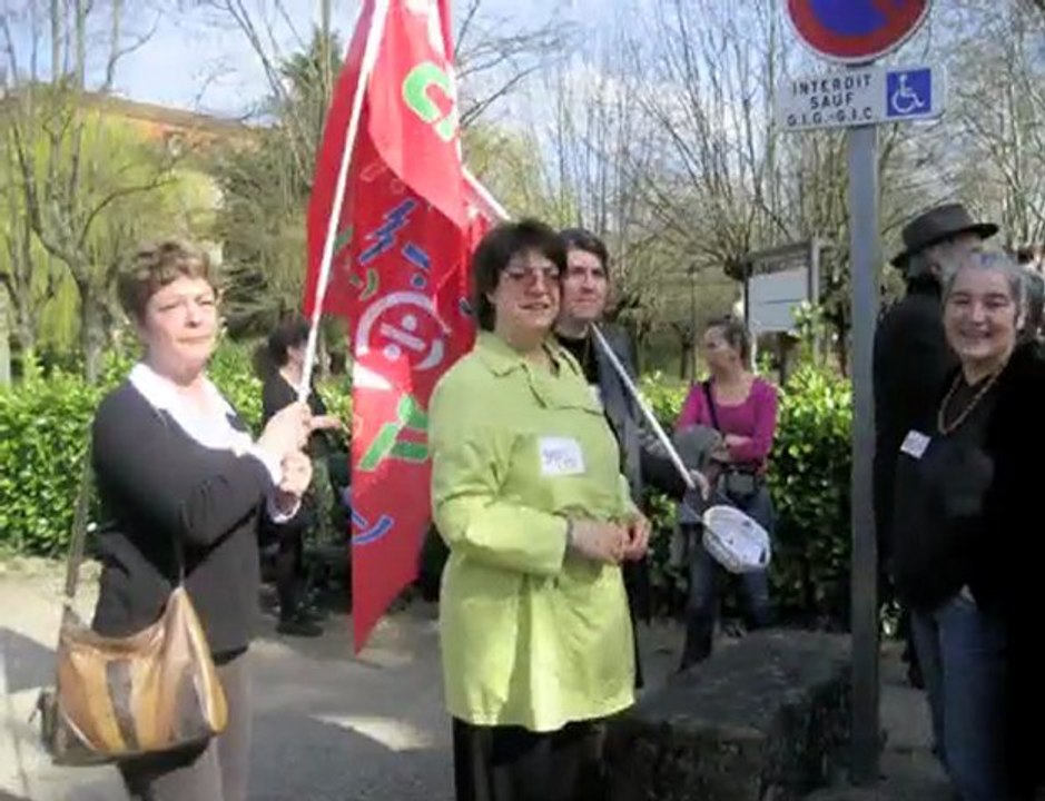 Manif du mardi 23 mars 2010 - Cahors & Figeac / Sgen-CFDT 46