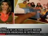 FARC aceptó iniciar liberación de retenidos