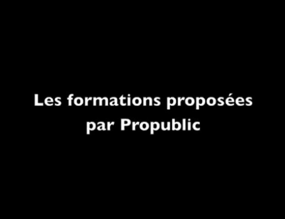 Propublic : les formations
