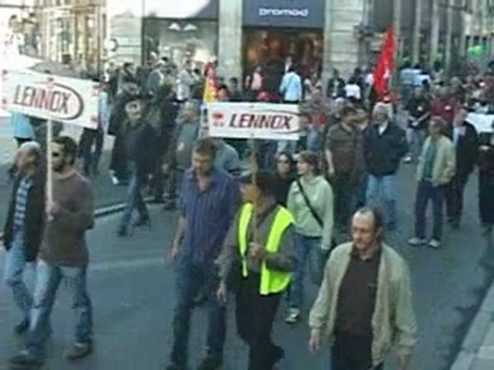 Manifestation 23 mars 2010 Dijon, à l'appel des syndicats