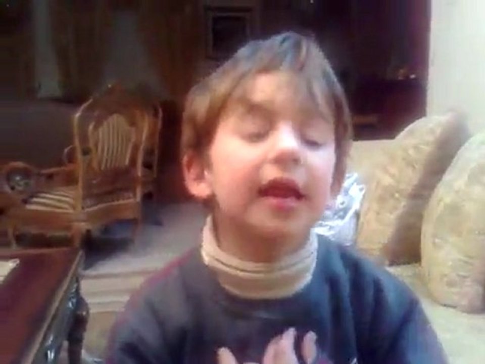 A Cute Palestinian Kid talking about LOVE