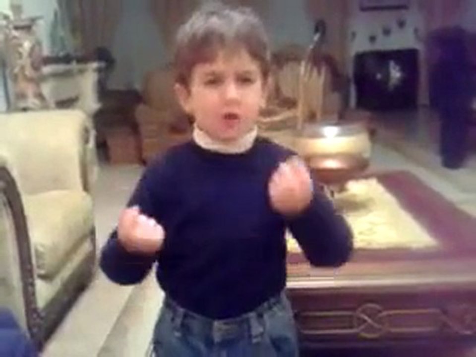 A Cute Palestinian Kid talking about Politics