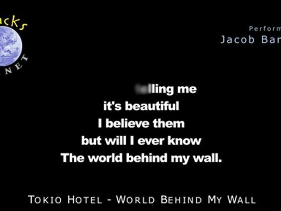 Tokio Hotel - World Behind My Wall (Karaoke Instrumental)