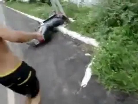 Régis et son scooter