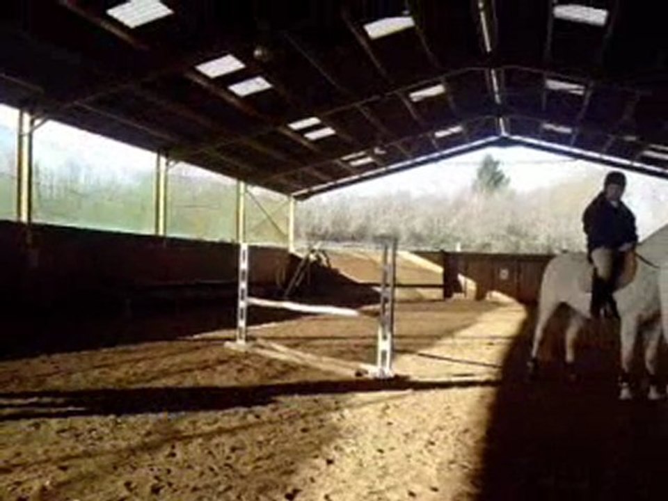 Saut obstacle ralenti