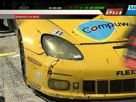 ALMS 12 Heures Sebring Crash Corvette 2010