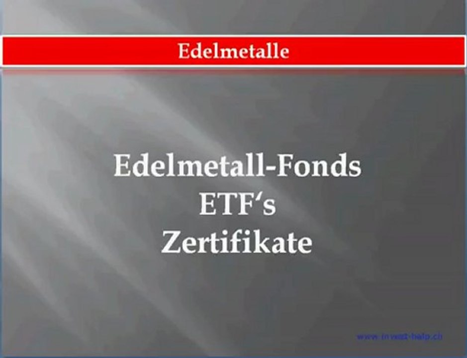 Handel mit Edelmetallen