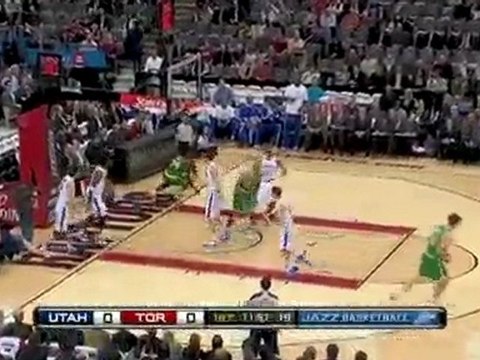 C.J. Miles drives the lane and throws down a one-handed slam