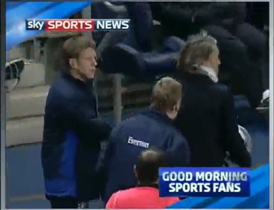 Mancini litiga con Moyes