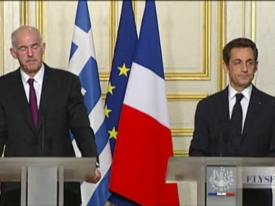 Conférence de presse conjointe avec M. Giorgos PAPANDREOU