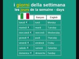 italiano - learn italian language vocabulary - days