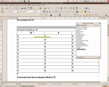 OpenOffice Traitement de texte réaliser un questionnaire