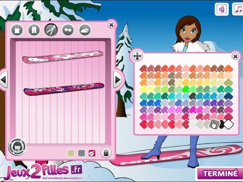 Les filles au ski - Jeux de fille