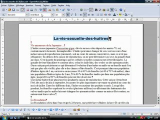 Traitement Texte 2.1 "Mise en forme de caractères"