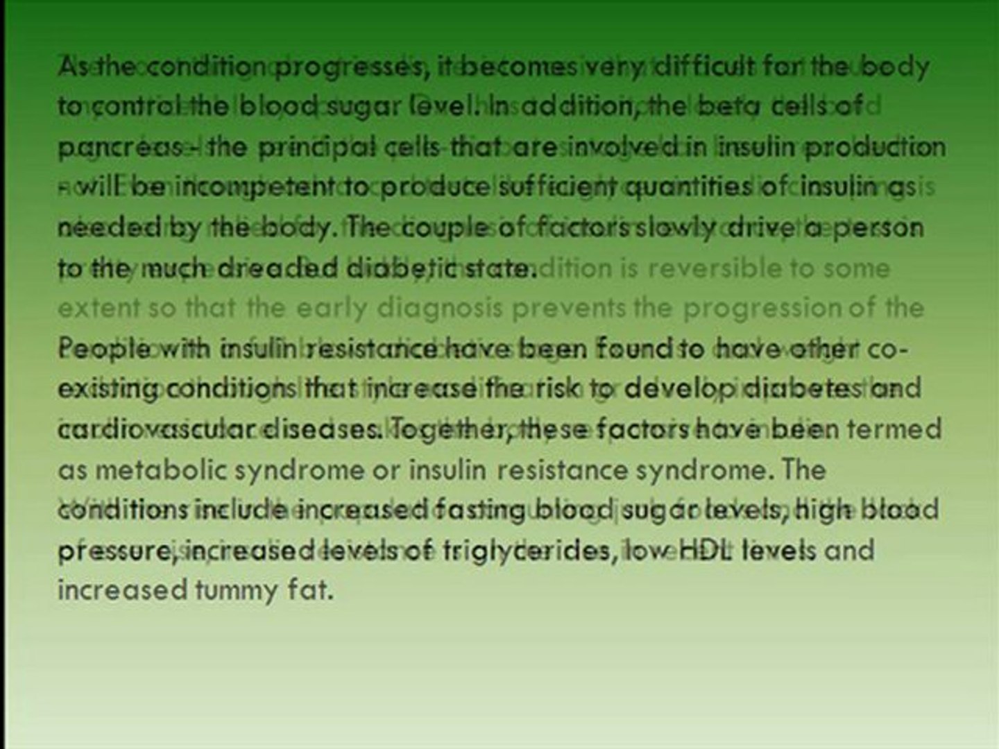 Latest Diabets News On Insulin Resistance