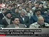 Ahmadinejad condenó colonización israelí en Jerusalem