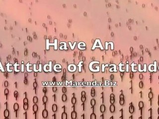 An Attitude Of Gratitude Multiplies Blessings
