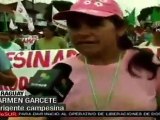 Campesinos exigen a Lugo cumplir con reforma agraria