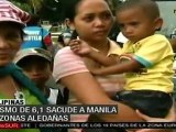 Sismo de 6,1 sacude Manila y zonas aledañas