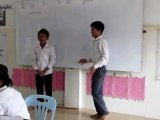 Les élèves de Sambath chantent. Battambang - Cambodge