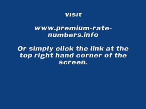 How To Make Money With Premium Rate Numbers 100% Free Info