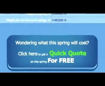 Compression Spring Calculator Video