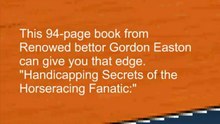 horse racing betting system: Gordon Easton