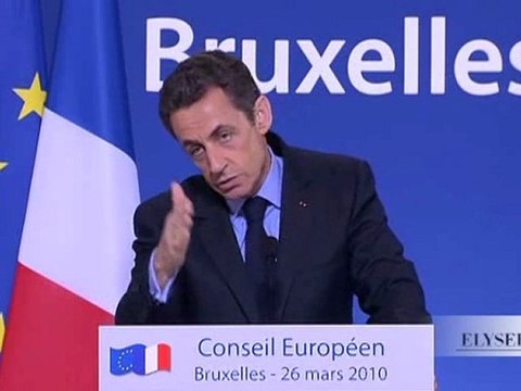 Conférence de presse à l'issue du Conseil européen
