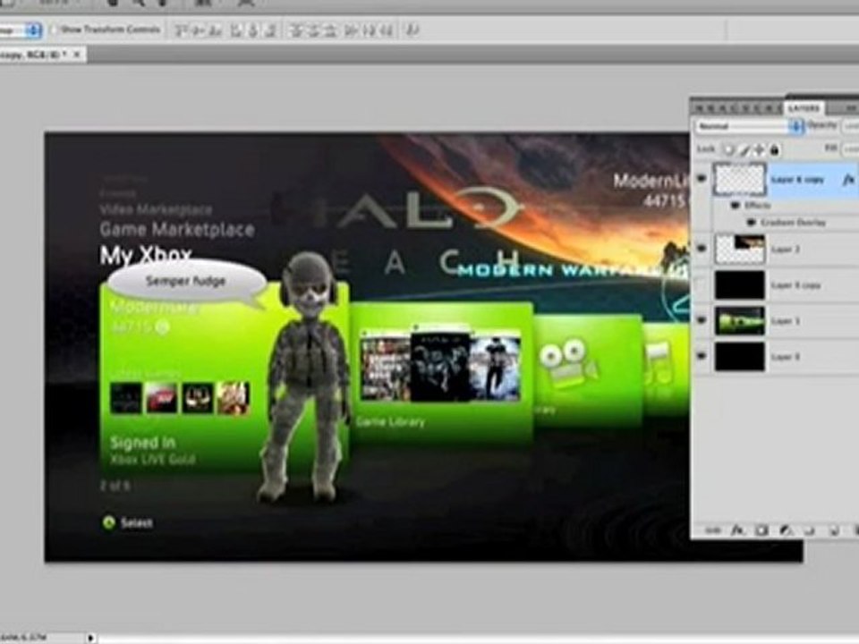 Free Halo Reach Dashboard Theme