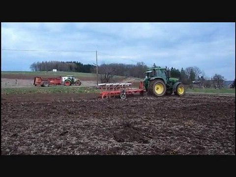 Labour avec John Deere / Ploughing with John Deere