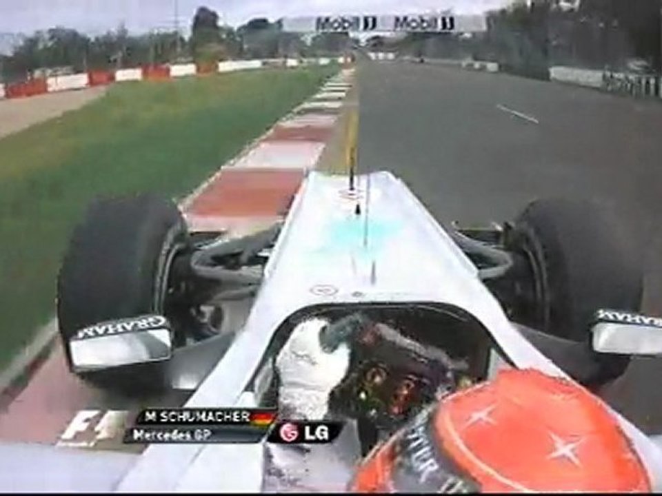Schumi onboard FP1 Australie 2010